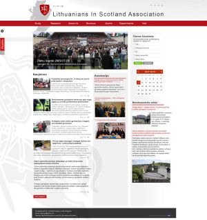 Lithuanians In Scotland Association interneto svetainės kūrimas Škotija